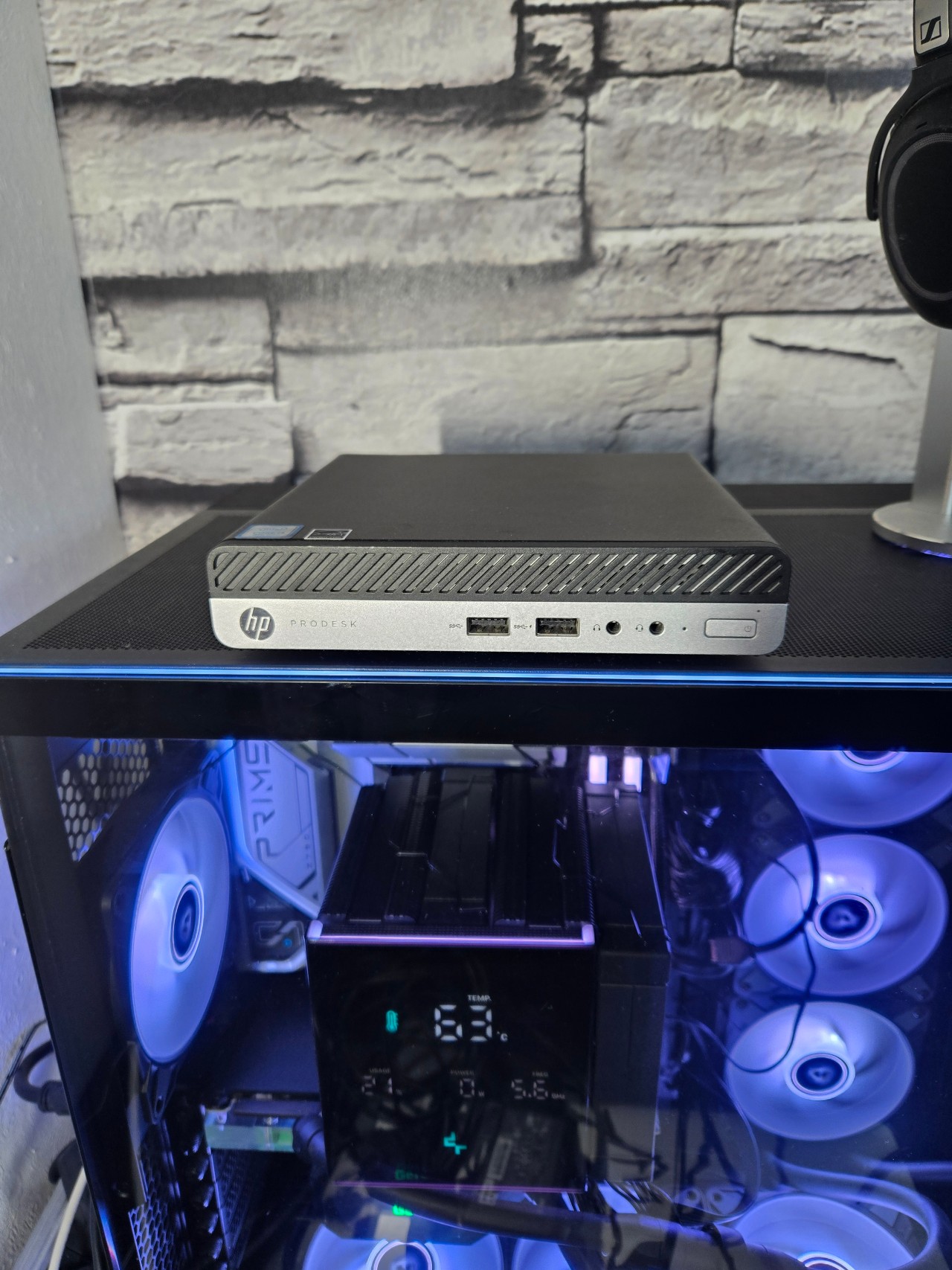 HP ProDesk 400 G4 Mini PC • i3-8100T • 16 GB RAM • 256 GB NVMe